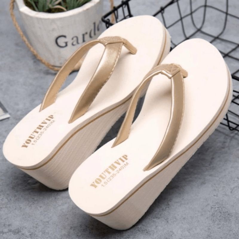 Sandal Wanita Wedges Jepit Veronica 4cm