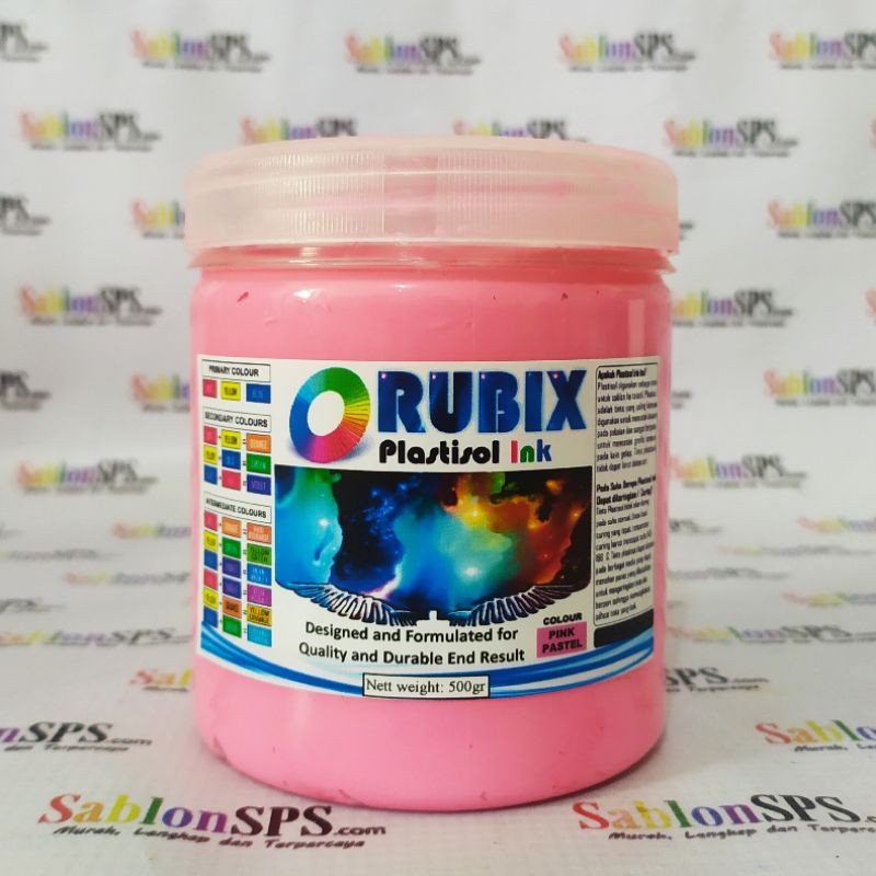 TINTA SABLON PLASTISOL RUBIX BABY PINK 500GR