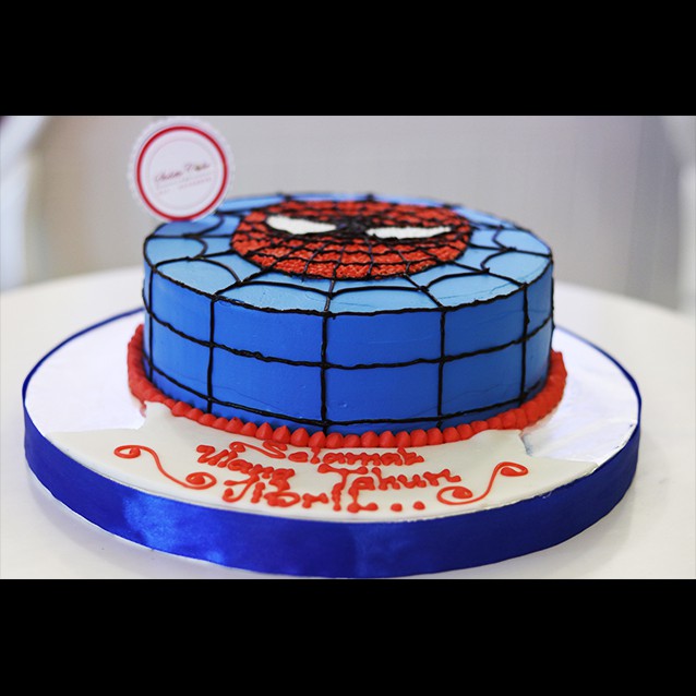 

Kue Ulang Tahun Spiderman / Diameter 20 cm / Kue Coklat / Cream