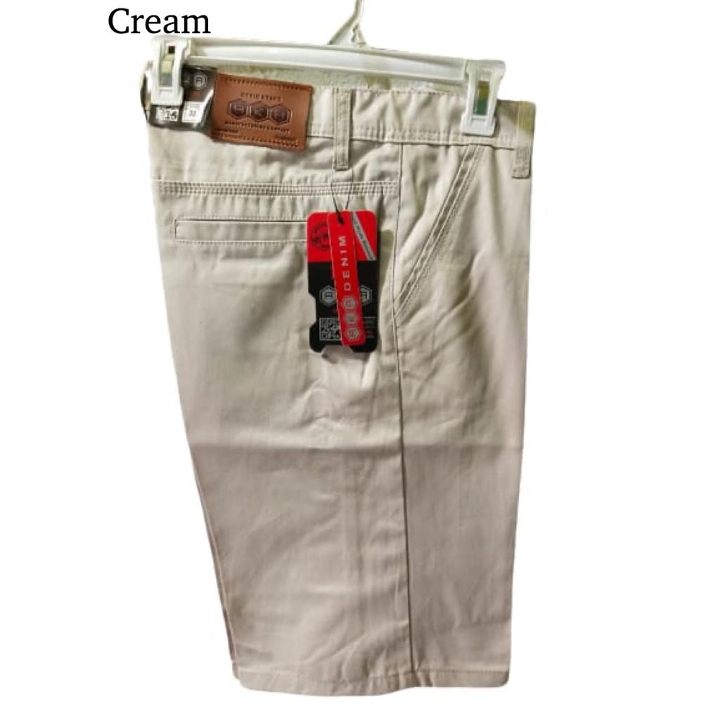Celana Chino Pendek Pria katun twill surfing santai Celana Chino Pendek Pria katun twill surfing santai