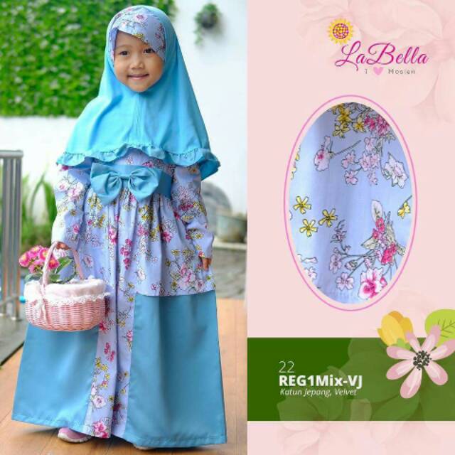 GAMIS LABELLA/GAMIS KATUN JEPANG/BAJU ANAK PEREMPUAN