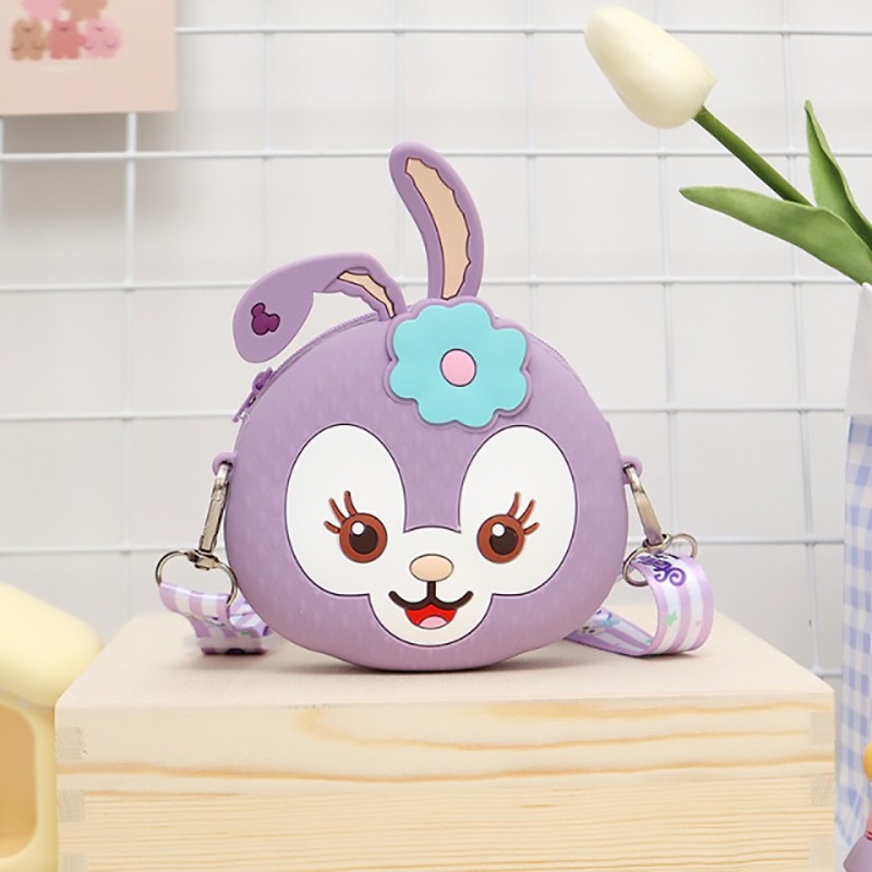 [PRINCESS KESLI]Tas silikon anak-anak / tas messenger  kartun lucu / dompet koin bayi stellalou