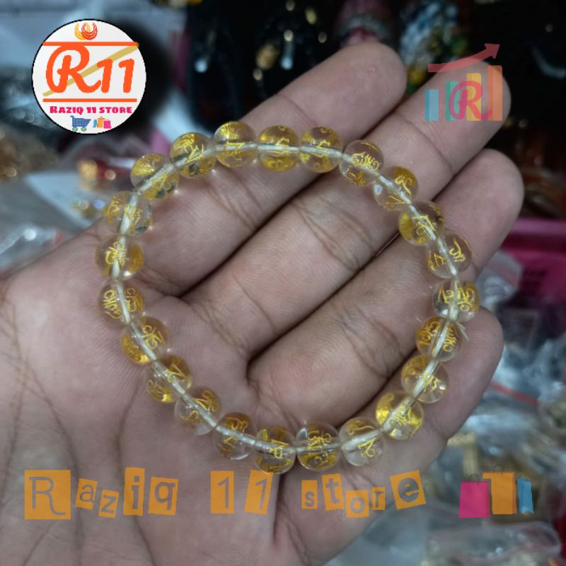 Gelang Batu Alam Asli Mantra Budha