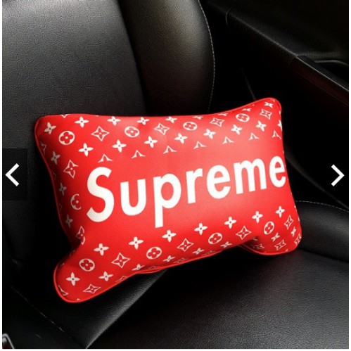 Bantal Sandaran Punggung Jok Mobil SUPR3ME Kulit Sintentis Super Premium