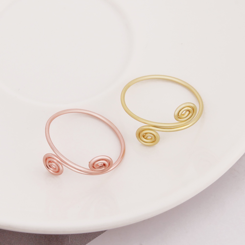 [ Fashion Special-shaped Geometric Decompression Ring  For Girls ] [ Sliver Rose Gold Finger Ring  ]