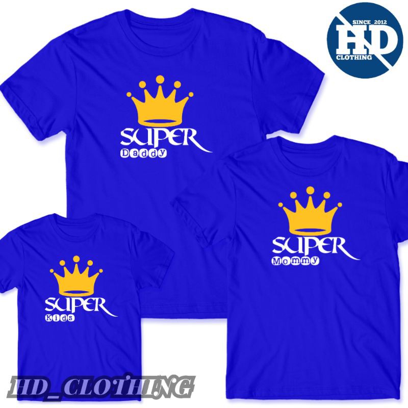 Kaos Couple Keluarga Super Dad Size S - XXL &quot;HDCLOTHING&quot;