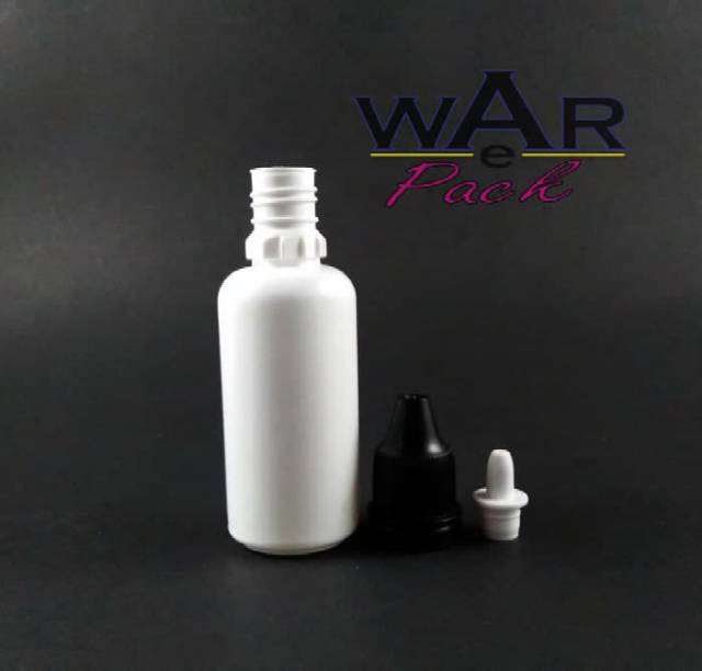 Botol Plastik Tetes 30ml Segel Putih