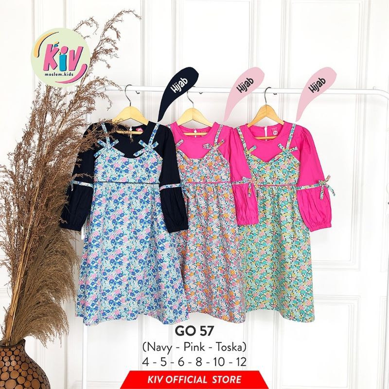 SR.KIDS/GAMIS KIV/GAMIS ANAK PEREMPUAN/GAMIS FREE HIJAB