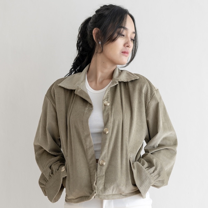 Georgios Women | Jacket Korduroy Wanita-Mint