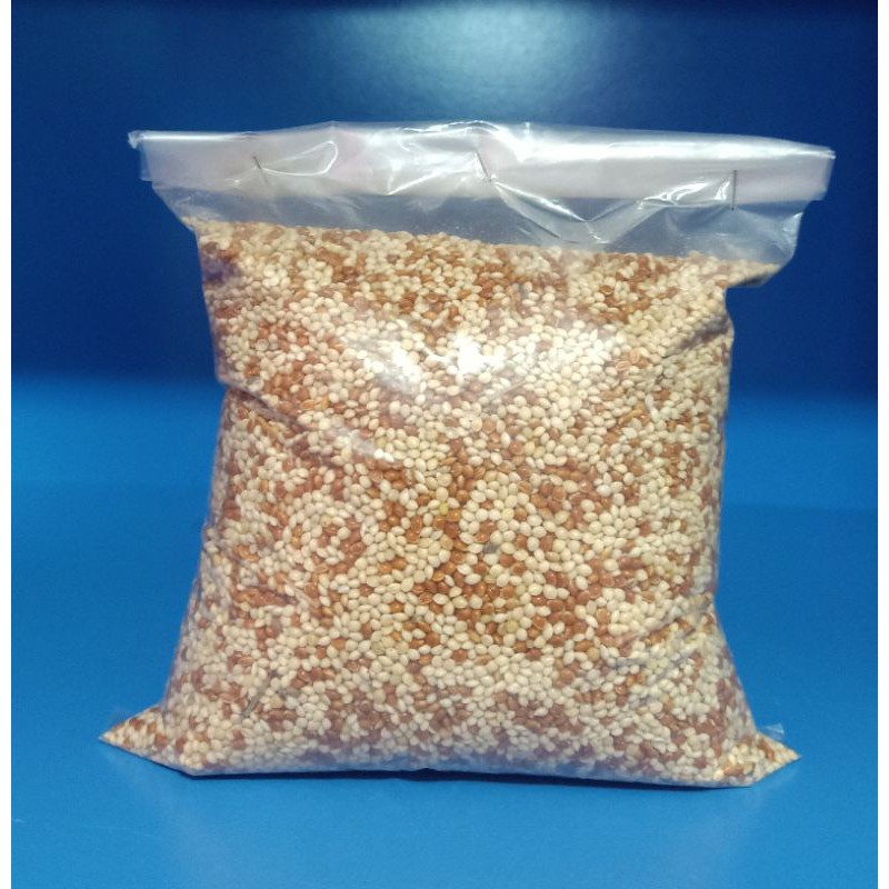 Milet campur milet merah 500gr - pakan burung lovenird parkit perkutut