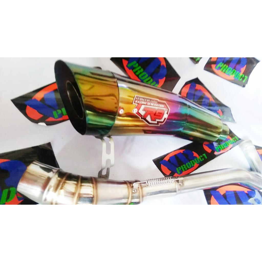 Knalpot R9 H2 Pelangi Nmax,PCX,ADV,Aerox
