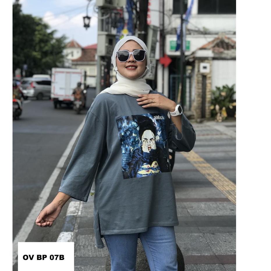 Menarik.. Kaos Oversize Wanita Hijab Aldira Terbaru / Kaos Oversize / Baju Wanita / Baju Oversize / 