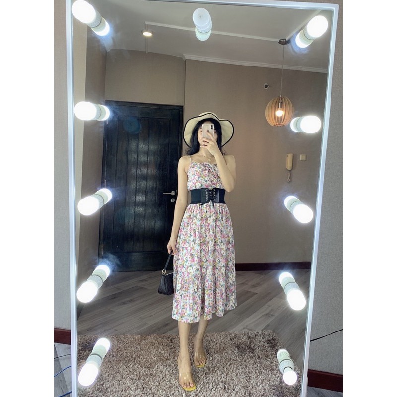 CITRA FLORA DRESS  DNP113 SUMMER MOTIF BUNGA