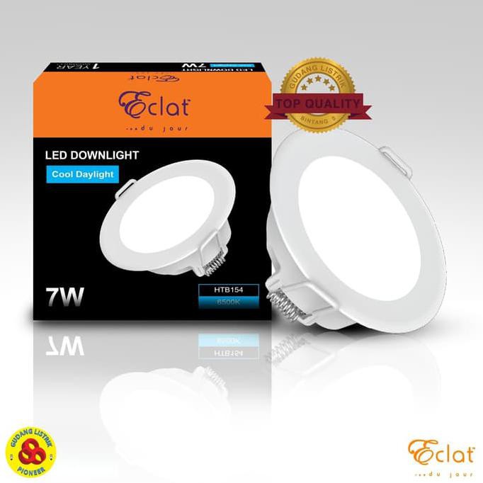 ELEKTRONIK | LAMPU | ↳ PERLENGKAPAN LISTRIK | ECLAT DOWNLIGHT LED 7W PUTIH LAMPU PLAFON LED 7 WATT