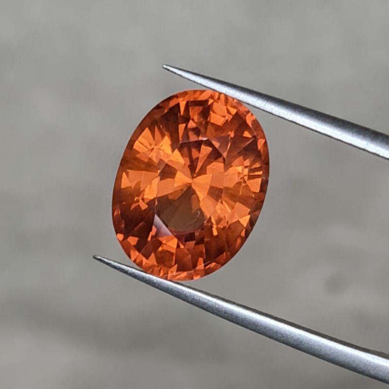 Natural Mandarin Garnet 7.49ct Batu Garnet Oren MG398