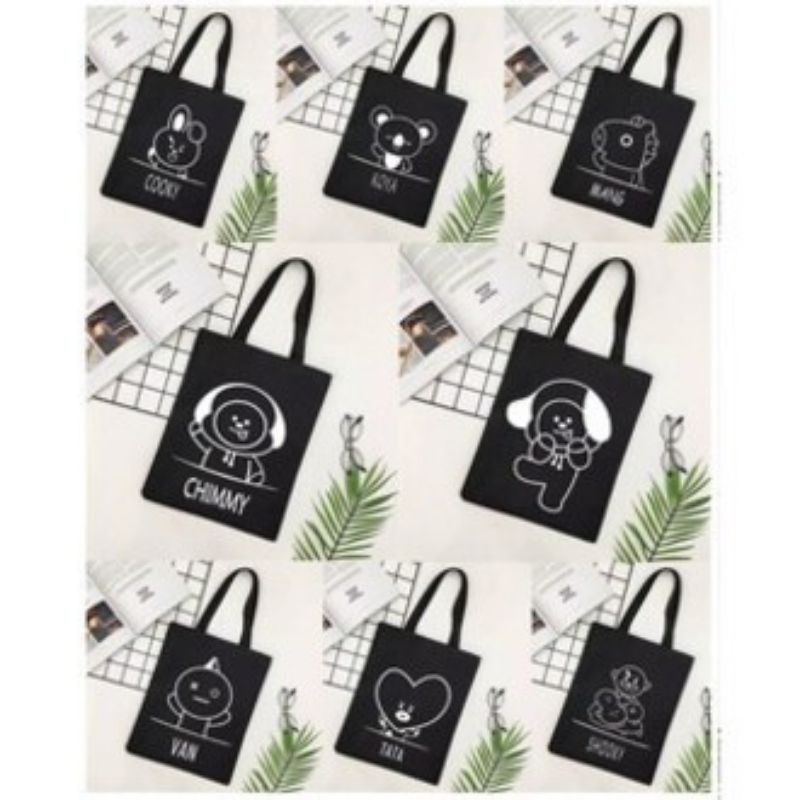 (Resleting) Totebag || Totebag KPOP || Tas Kanvas || Tas Sekolah
