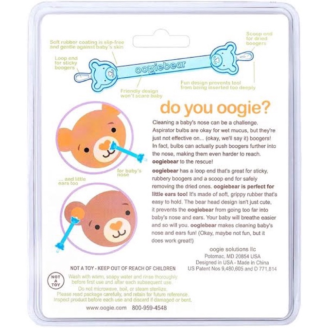 Oogiebear Baby Ear &amp; Nose Cleaner single pack Pembersih hidung &amp; telinga bayi