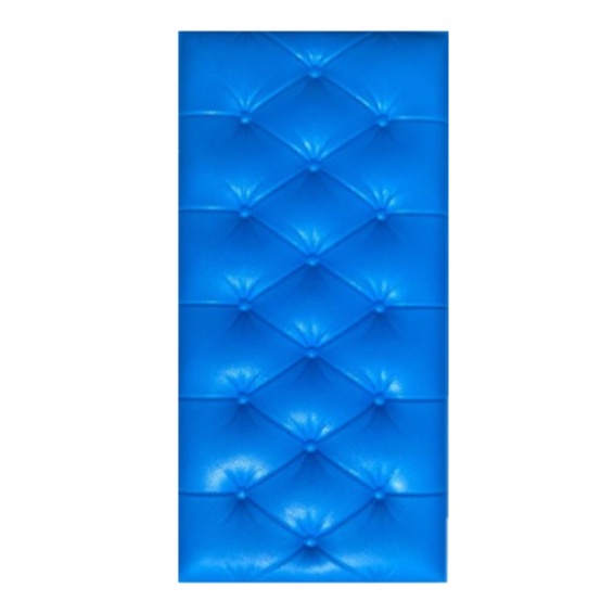 OSM JKT H5023 (30x60CM) Wallpaper Foam 3D / Dekorasi Rumah / Headboard Bed-Biru