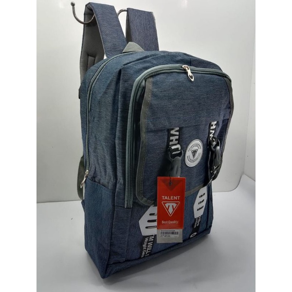 Tas ransel kanvas denim Talent