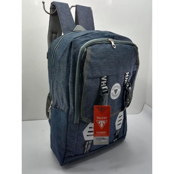 Tas ransel kanvas denim Talent