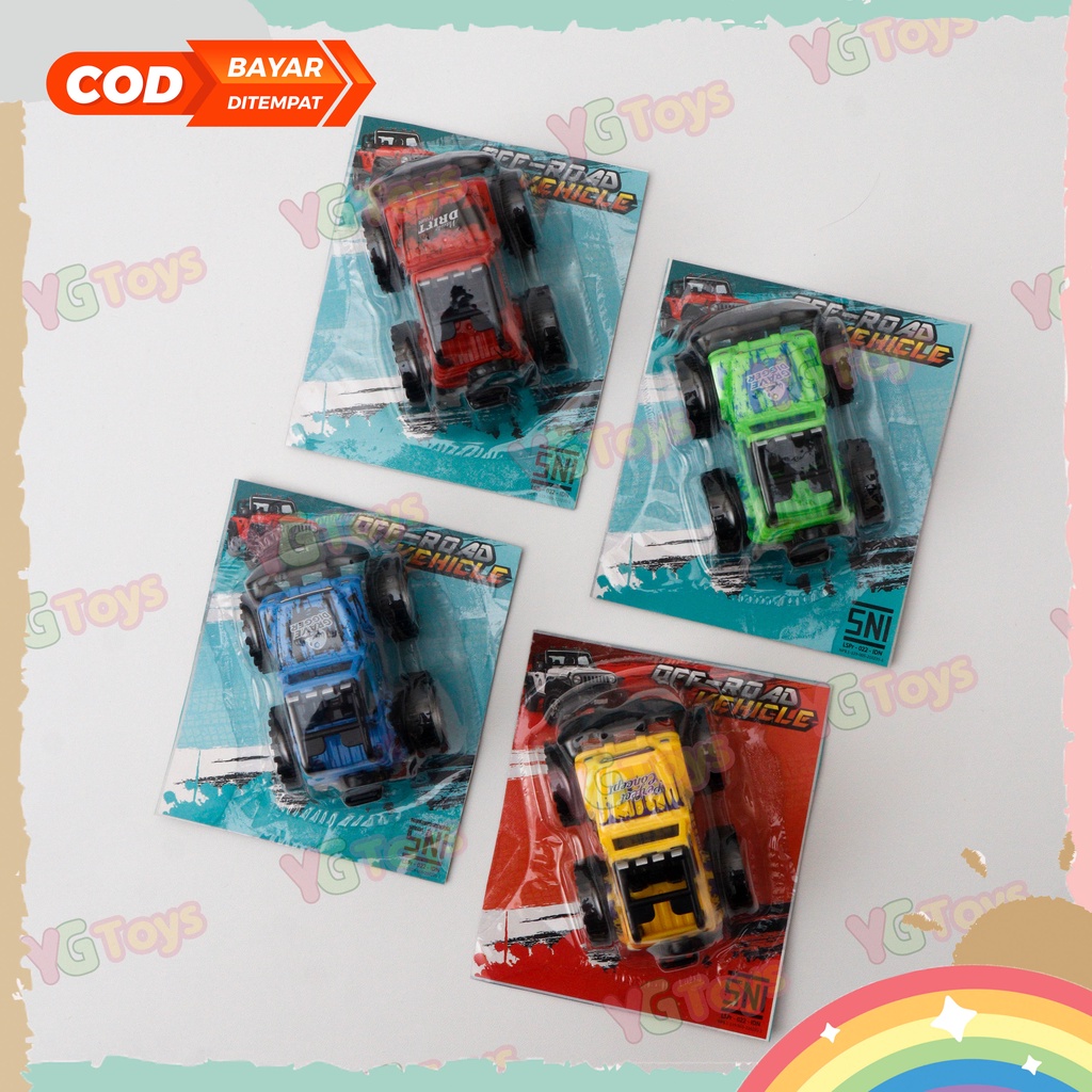 YGtoys Mainan Mobil Mobilan Anak Dorong Jeep Off Road Star Rider  / Mainan Anak Kendaraan Pullback