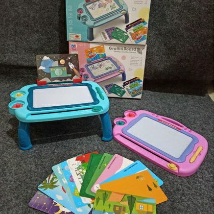 

Mainan anak graffiti board drawing board papan tulis bisa dihapus