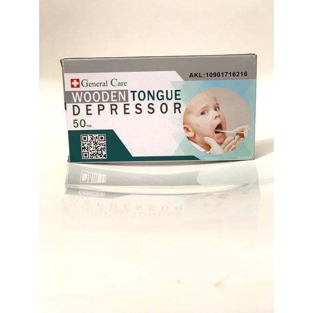 Tongue spatel kayu / tong spatel kayu / wooden tongue / spatel lidah