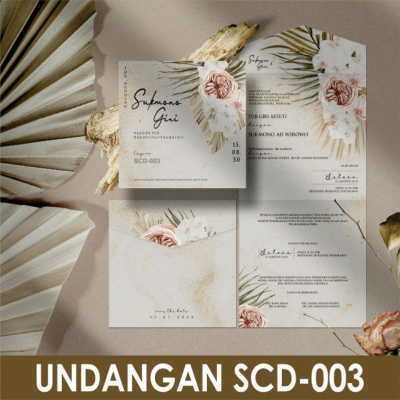 Cetak Undangan Pernikahan Griya SCD-003