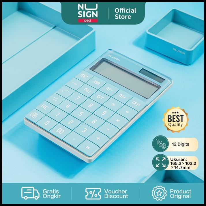 

Nusign Calculator / Kalkulator 12 Digit Lcd Besar Colorfull Ns041