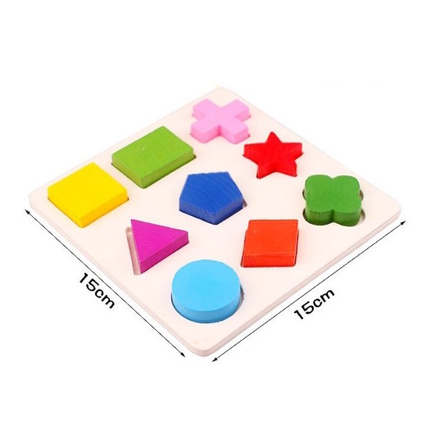 Puzzle Kayu Geometri Bentuk | Puzzle Anak | Mainan Edukasi Anak