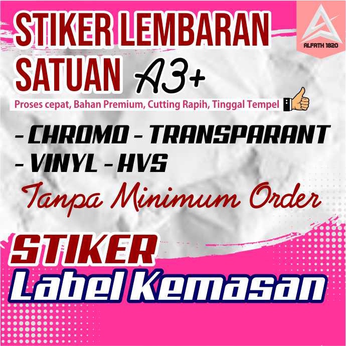 

CETAK STIKER LABEL KEMASAN SATUAN / PRINT STIKER LABEL KEMASAN / LABEL NAMA ONLINE SHOP / STIKER LABEL MAKANAN MINUMAN / STIKER CUSTOM LABEL KEMASAN BOTOL MINUMAN / STIKER LABEL SATU A3+ / PRINT STICKER LABEL CUSTOM / JASA PRINT STIKER LABEL KEMASAN MURAH