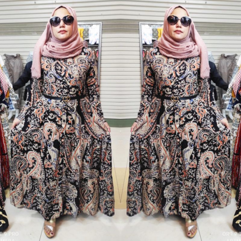 ETNIK DRESS CANDA KANCING IMPORT