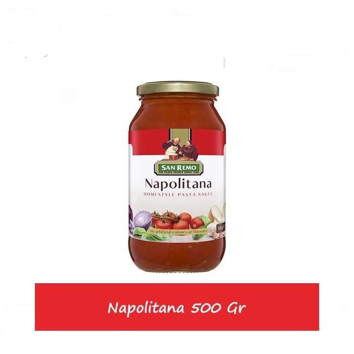 SAUS PASTA SAUCE NAPOLITANA SAN REMO 500GR