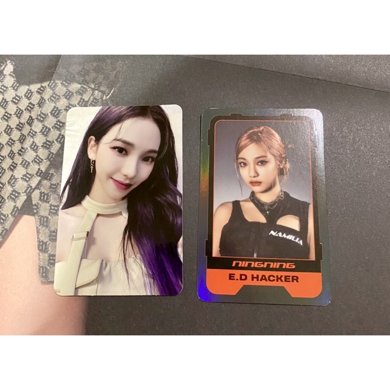 Karina photocard aespa girls album kwangya ver ningning pc character card giselle poster winter offi