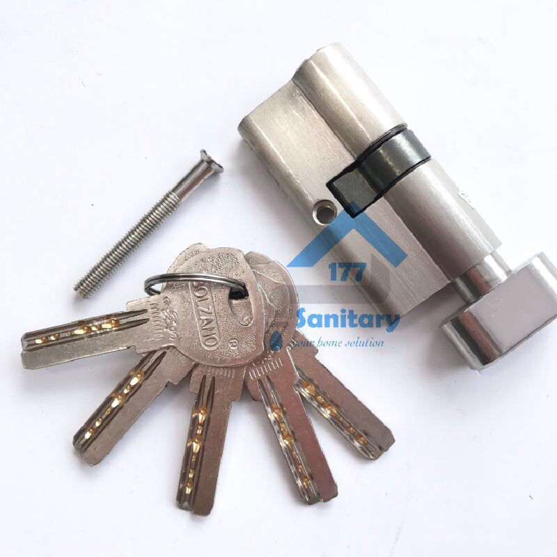  Silinder  Kunci  Knop BOLZANO Cylinder Pintu 60mm dengan 5 