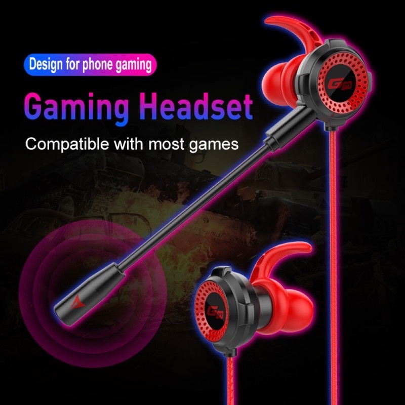 Headset Gaming Dual Microphone Megabass