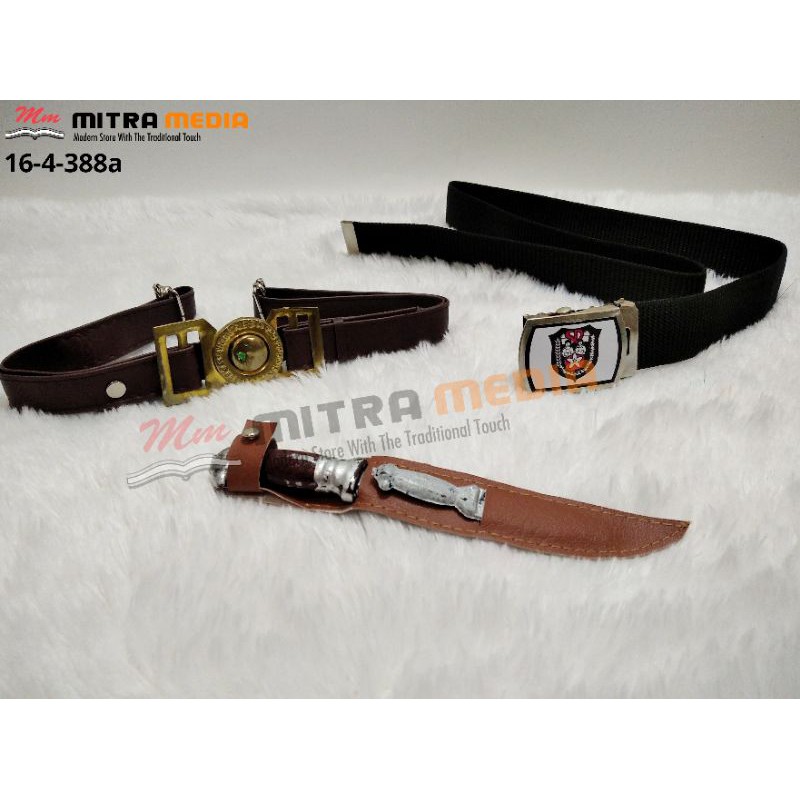 ATRIBUT IKAT PINGGANG SD, PRAMUKA, DAN PISAU PLASTI IMITASI