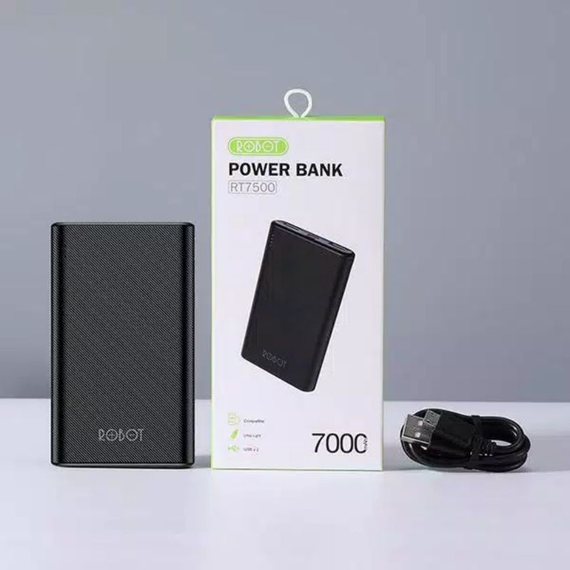 Pb Robot 7000mah | Powerbank robot RT7500 dual usb