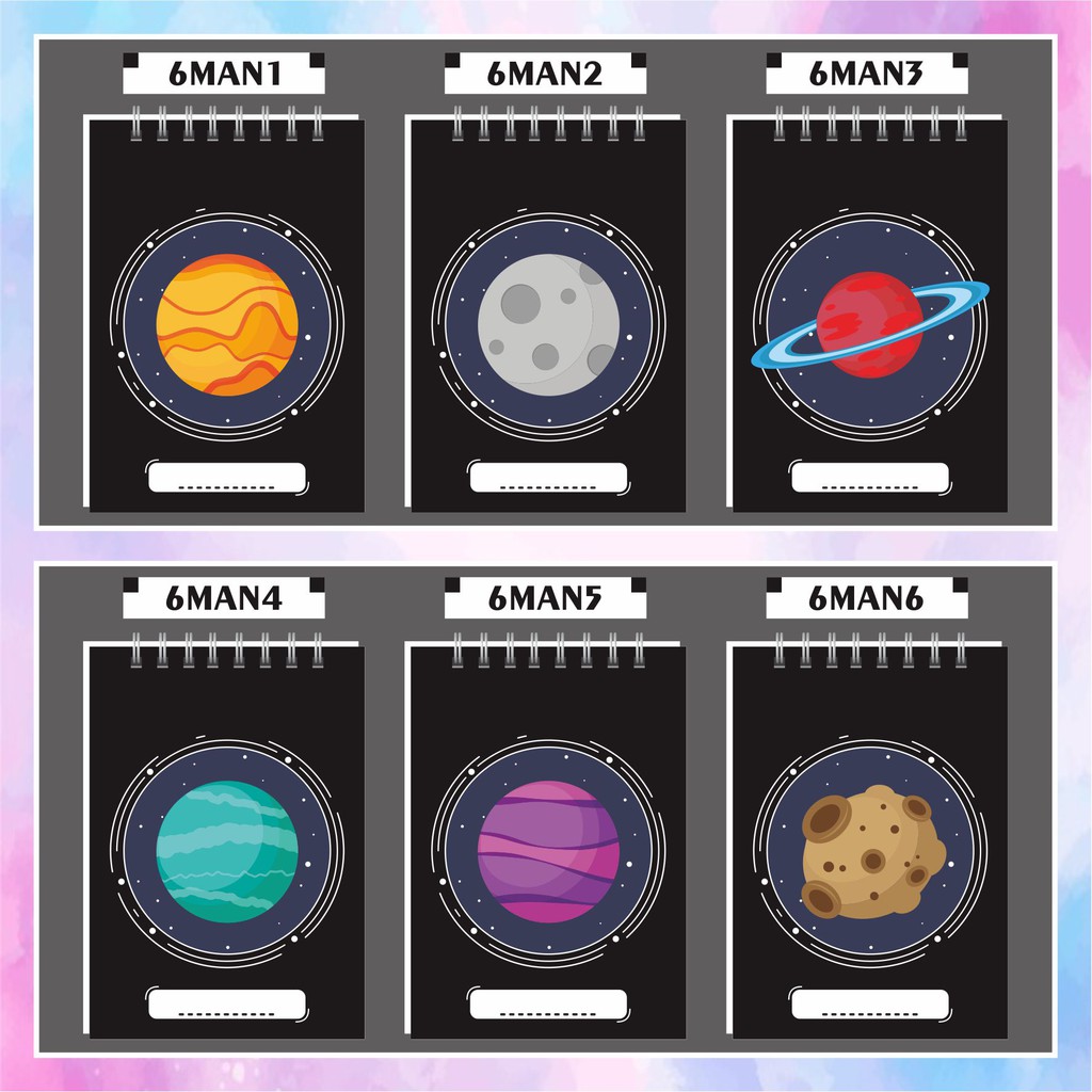 

Notebook A6 / Ring Note Universe Lucu Spiral Murah