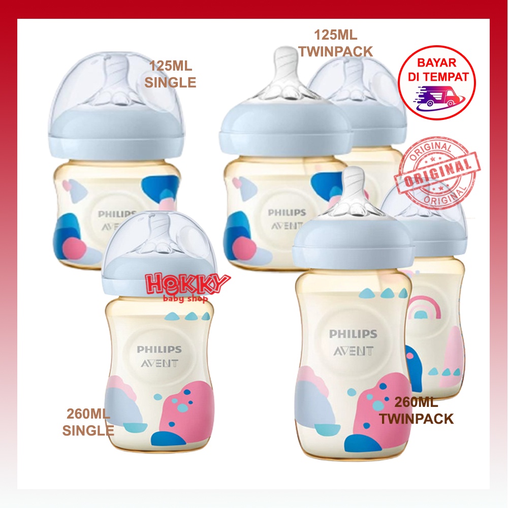 Philips Avent Botol Susu Natural PPSU 125ml 260ml Single / Twin Pack