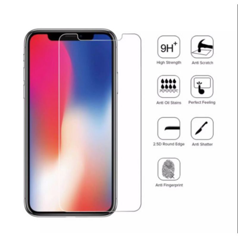 Tempered Glass iPhone X iPhone Xs iPhone Xr iPhone Xs Max Tg Anti Gores Bening 0.3Mm