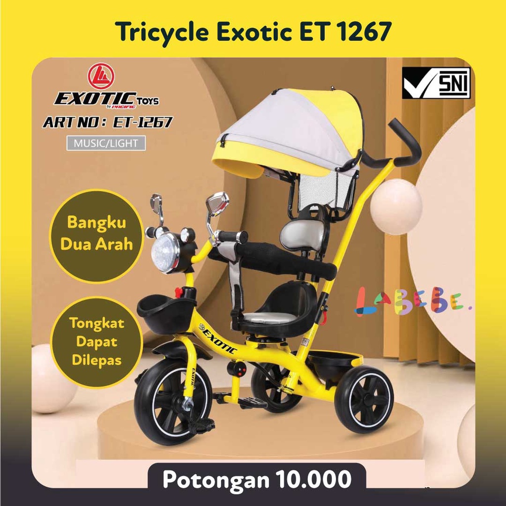 Tricycle EXOTIC ET 1267 Sepeda Roda Tiga