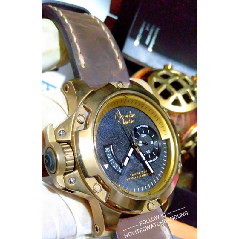 Alexandre christie Bronzium second AC 6481MA Limited edition jam tangan preloved bekas berkualitas