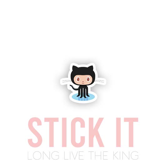 

Stiker sablon setrika DTF kaos baju sticker vinyl github 40 programmer 50