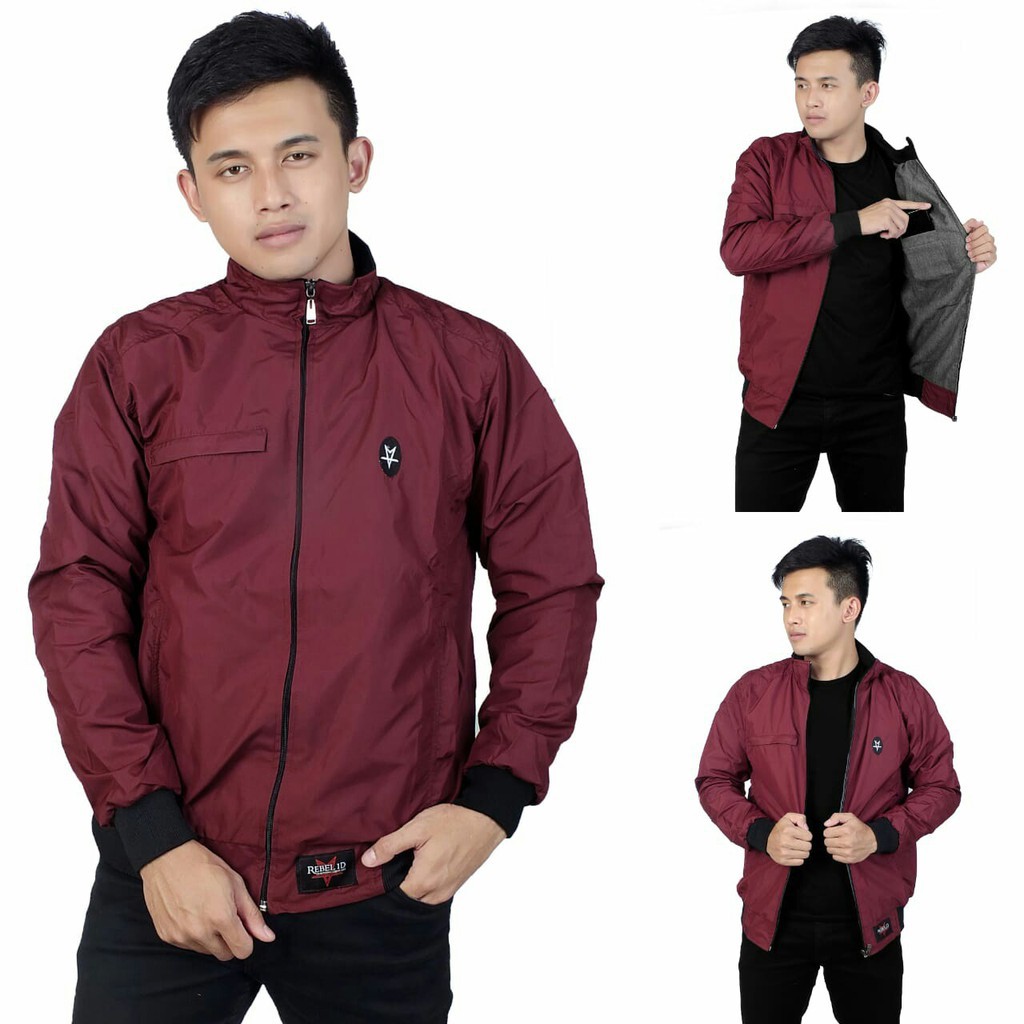 ARS JAKET PRIA CASUAL SIMPLE ORIGINAL REBEL ID / JAKET MOTOR PRIA / JAKET BOMBER / JAKET SGM