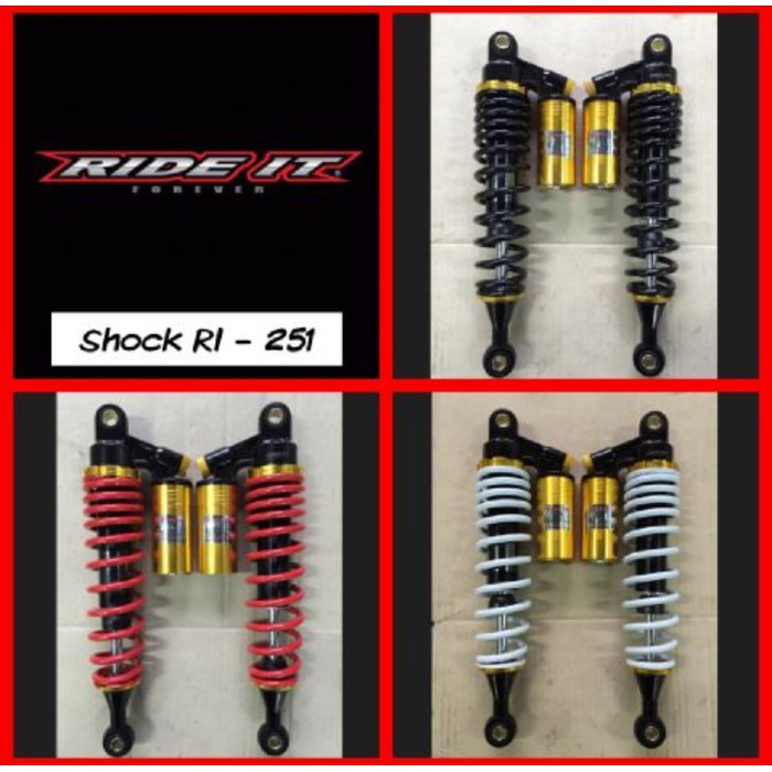 Shockbreaker Tabung 300mm Ride It - Bebek - Cb Lama - Shock Belakang