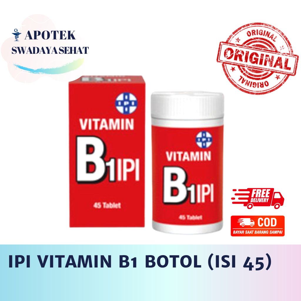 IPI Vitamin B1 , B12 , B Kompleks 45 Tablet - Suplemen Vitamin Complex Ipi Varian Complex