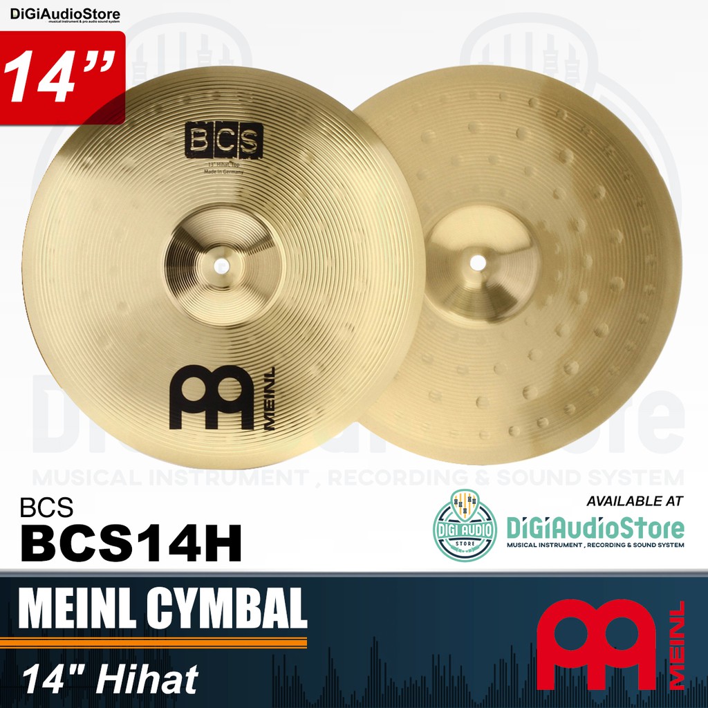 Meinl Cymbal Drum BCS14H Hihat Cymbal 14 inch BCS Series - Hi Hat - Hi-Hat