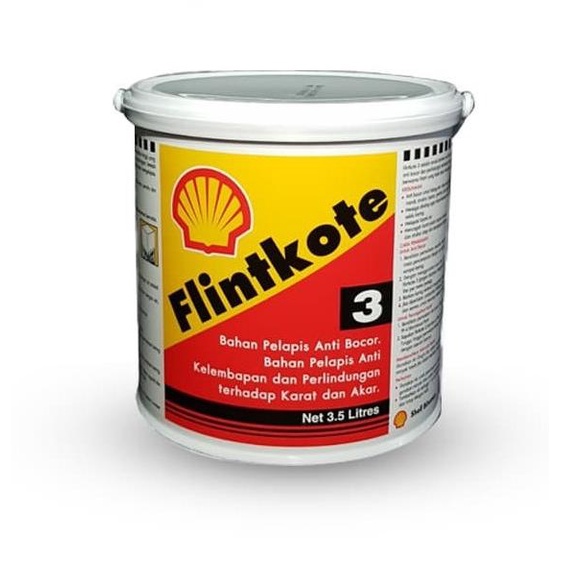 Flintkote 3 Shell Waterproofing Bitumen Coating Kemasan Galon 3,5 Ltr Termurah