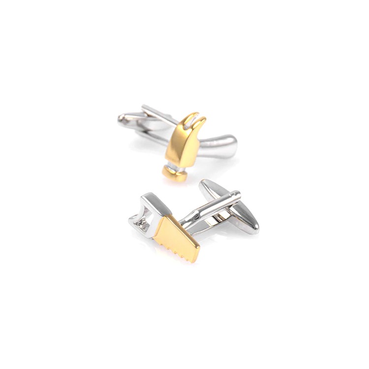 Cufflinks - Hammer and Saw Tools